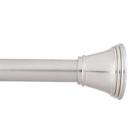 Kenney Mfg Twist & Fit No Tools Gloria Decorative Tension Shower Curtain Rod, 42-72in, Brushed Nickel KN909C/18HUS